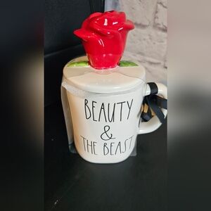 NWT- Beauty and the beast Mug w/ lid